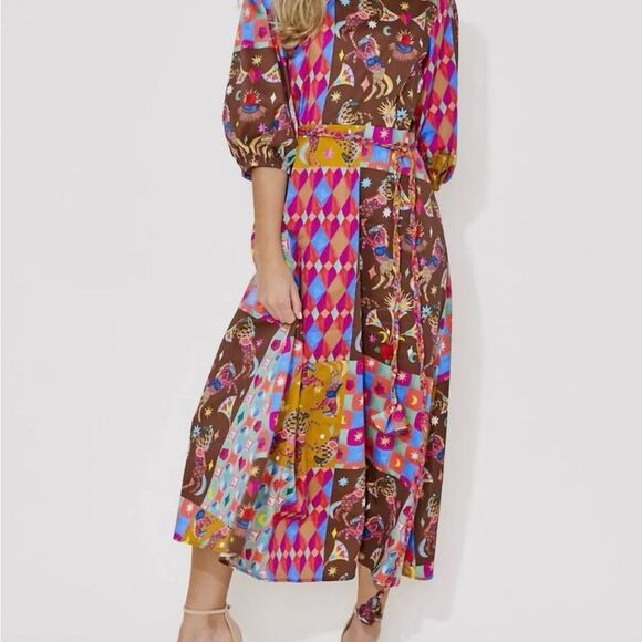 Alden Adair Clover Triple Crown Dress XS NWOT - Picture 4 of 10